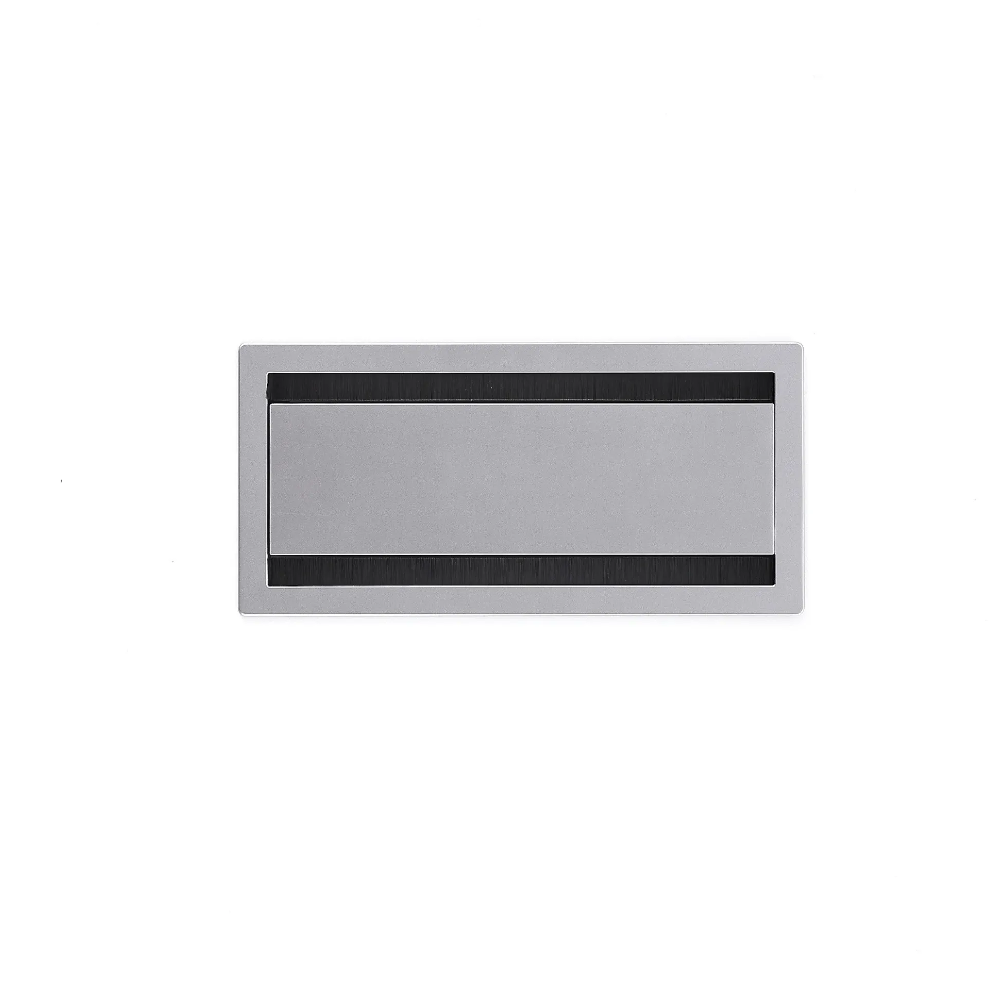 Pistorasiapaneeli pöytään UNIFY QBUS/AUDREY -kiinteälle jalustalle 2400 mm Varustettu, pieni, hopea