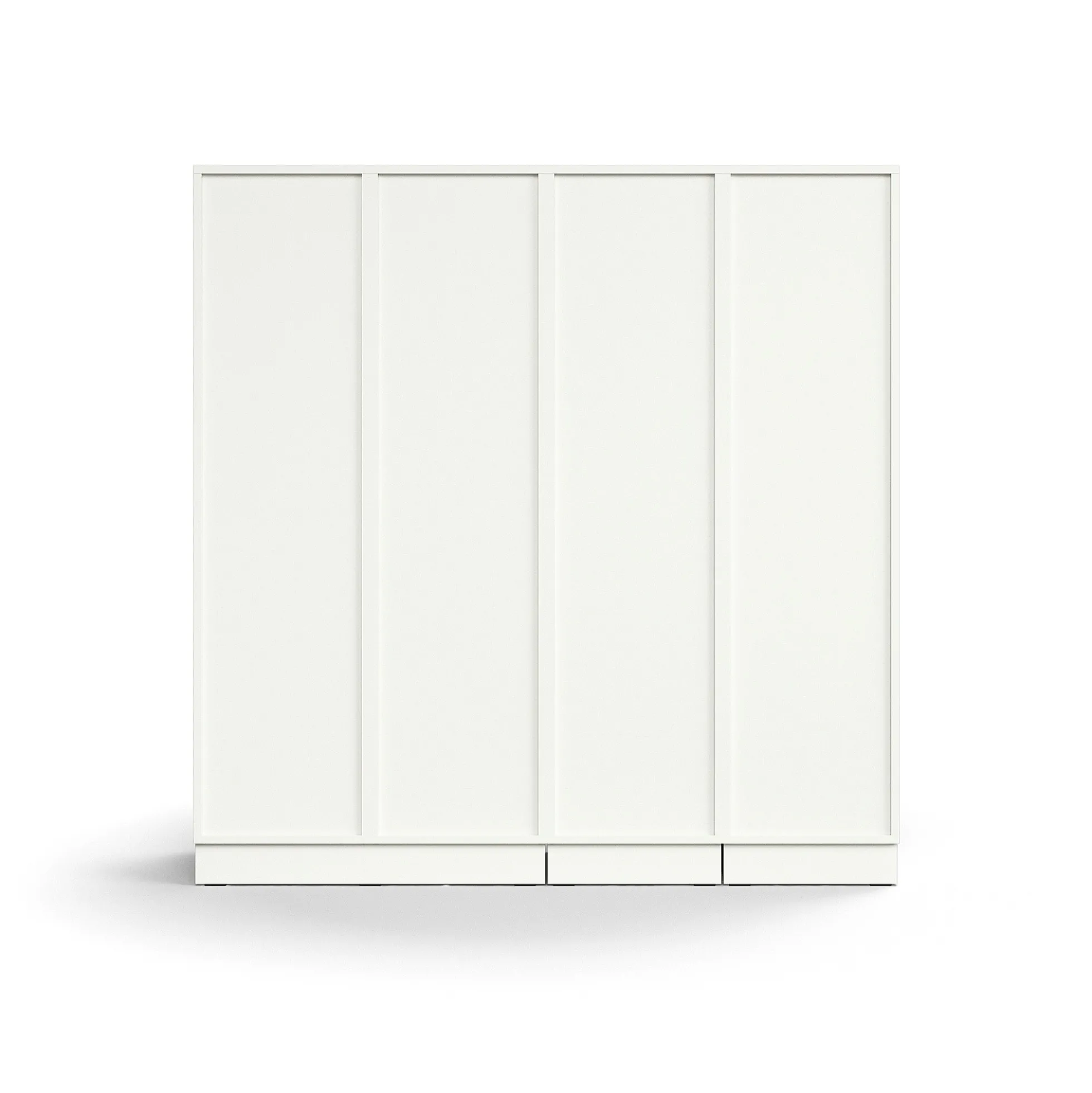 Postinlajitteluhylly QBUS 11 hyllytasoa + 12 lukollista lokeroa, sokkeli, 1636x1600x420 mm, valkoinen