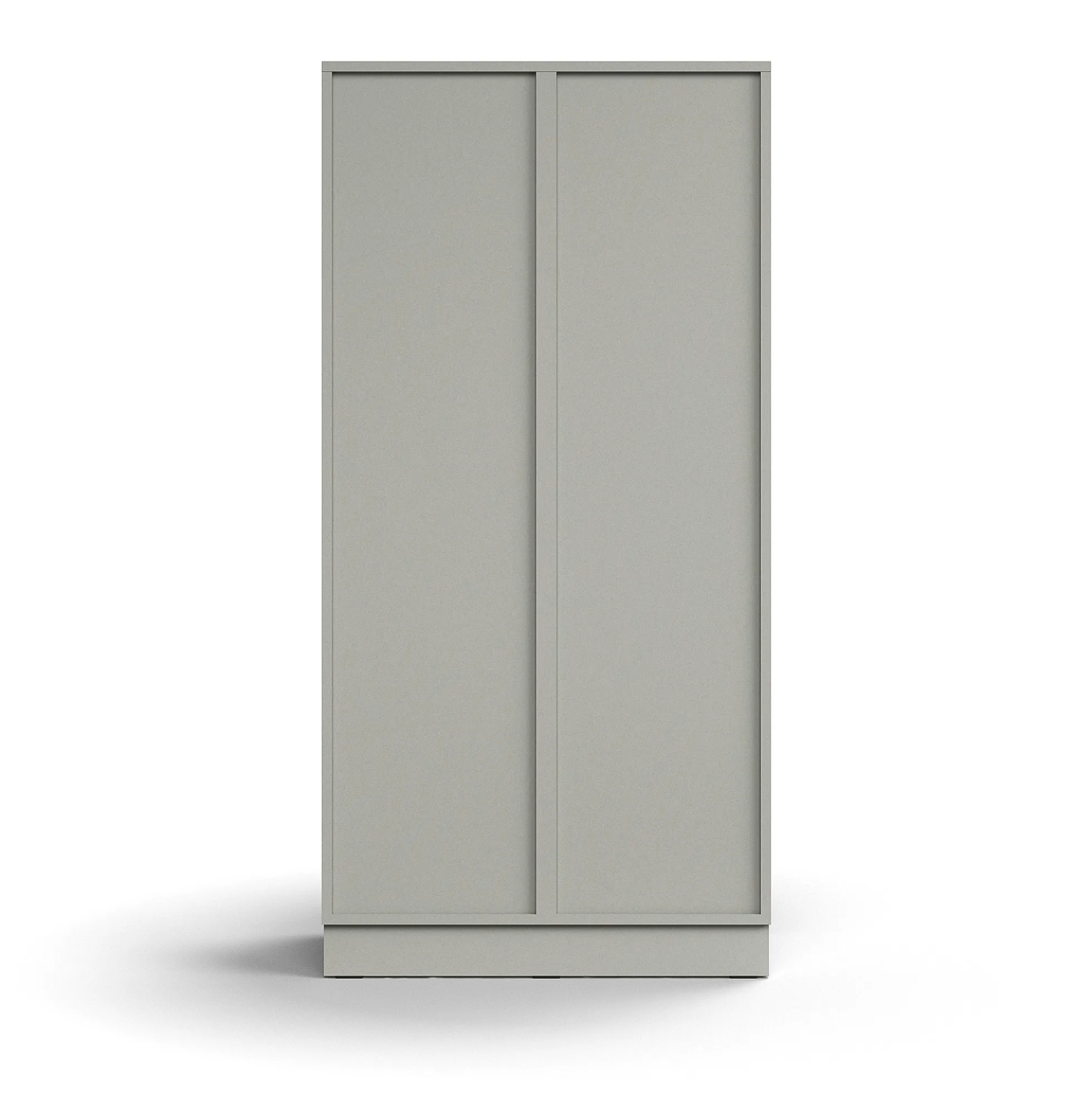 Postinlajittelukaappi QBUS 8 lokeroa, sokkeli, 1636x800x420 mm, vaaleanharmaa