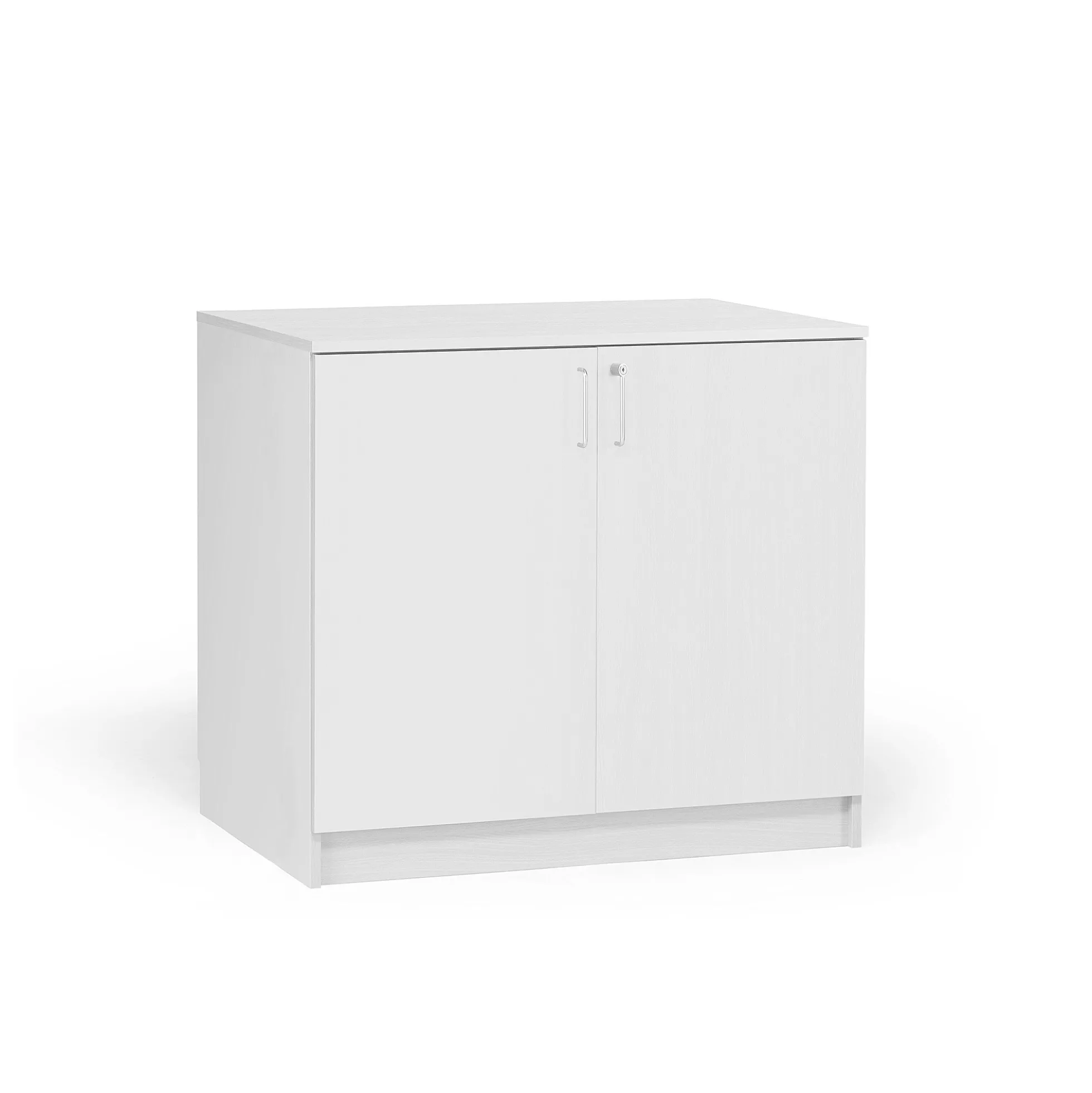 Puinen säilytyskaappi THEO 900x1000x470 mm, lukittava, valkoinen