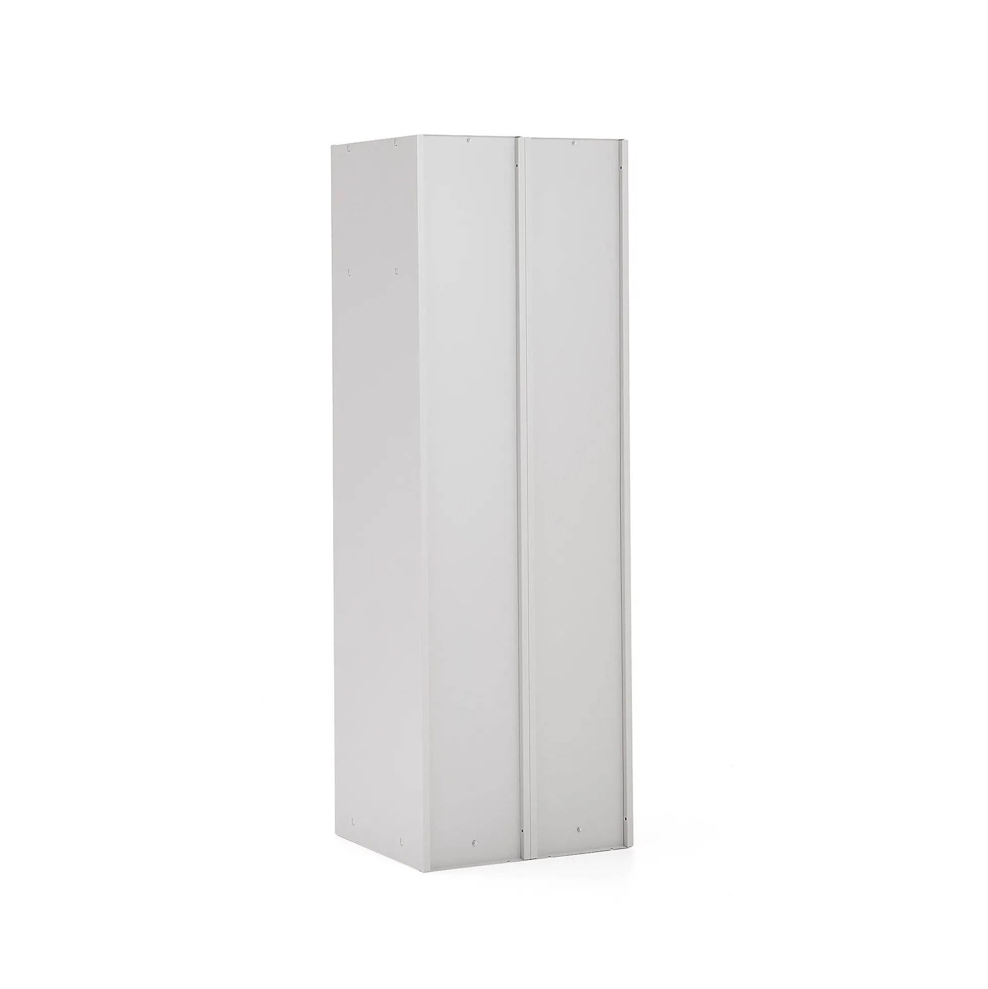 Pukukaappi CLICK 2 ovea, 2 osaa 1800x600x500 mm, harmaa runko, tummanharmaa ovi