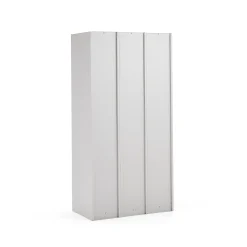 Pukukaappi CLICK 3 ovea, 3 osaa, 1800x900x500 mm, harmaa runko, tummanharmaa ovi