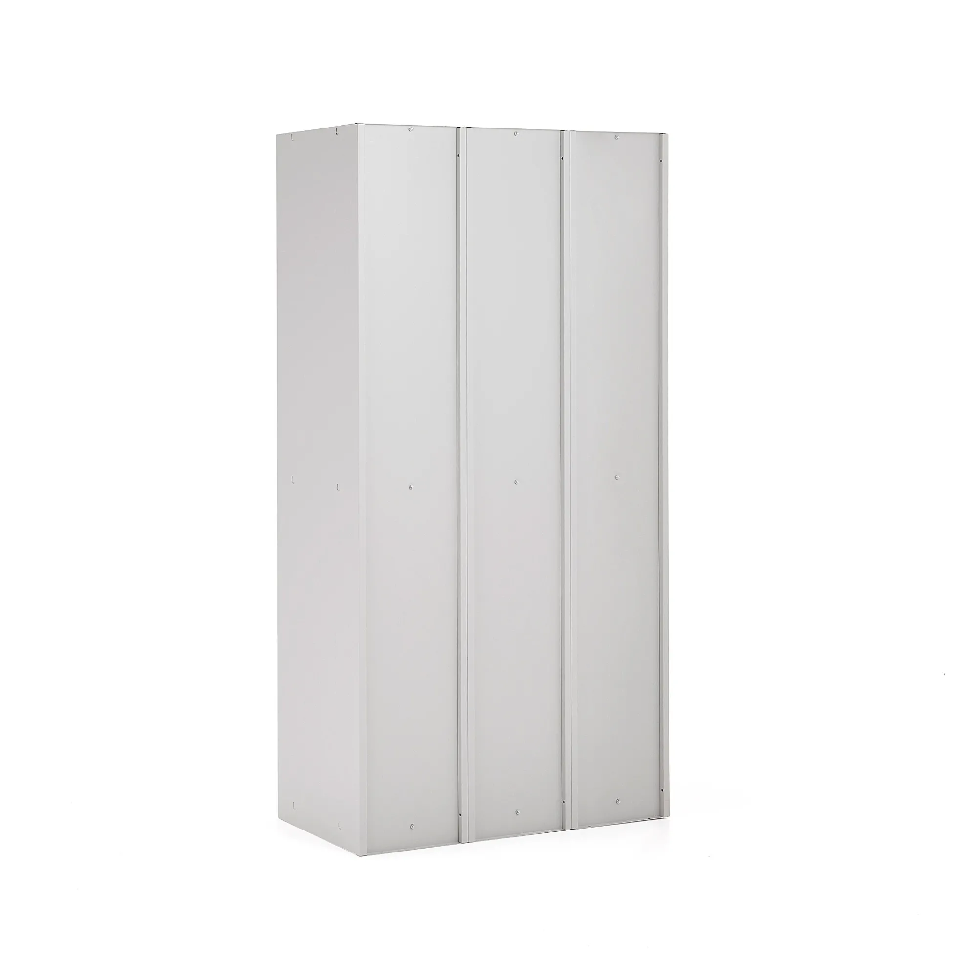 Pukukaappi CLICK 6 ovea, 3 osaa, 1800x900x500 mm, harmaa runko, tummanharmaa ovi