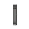 Pukukaappi CLICK 1 ovi, 1 osa 1800x300x500 mm, harmaa runko, tummanharmaa ovi