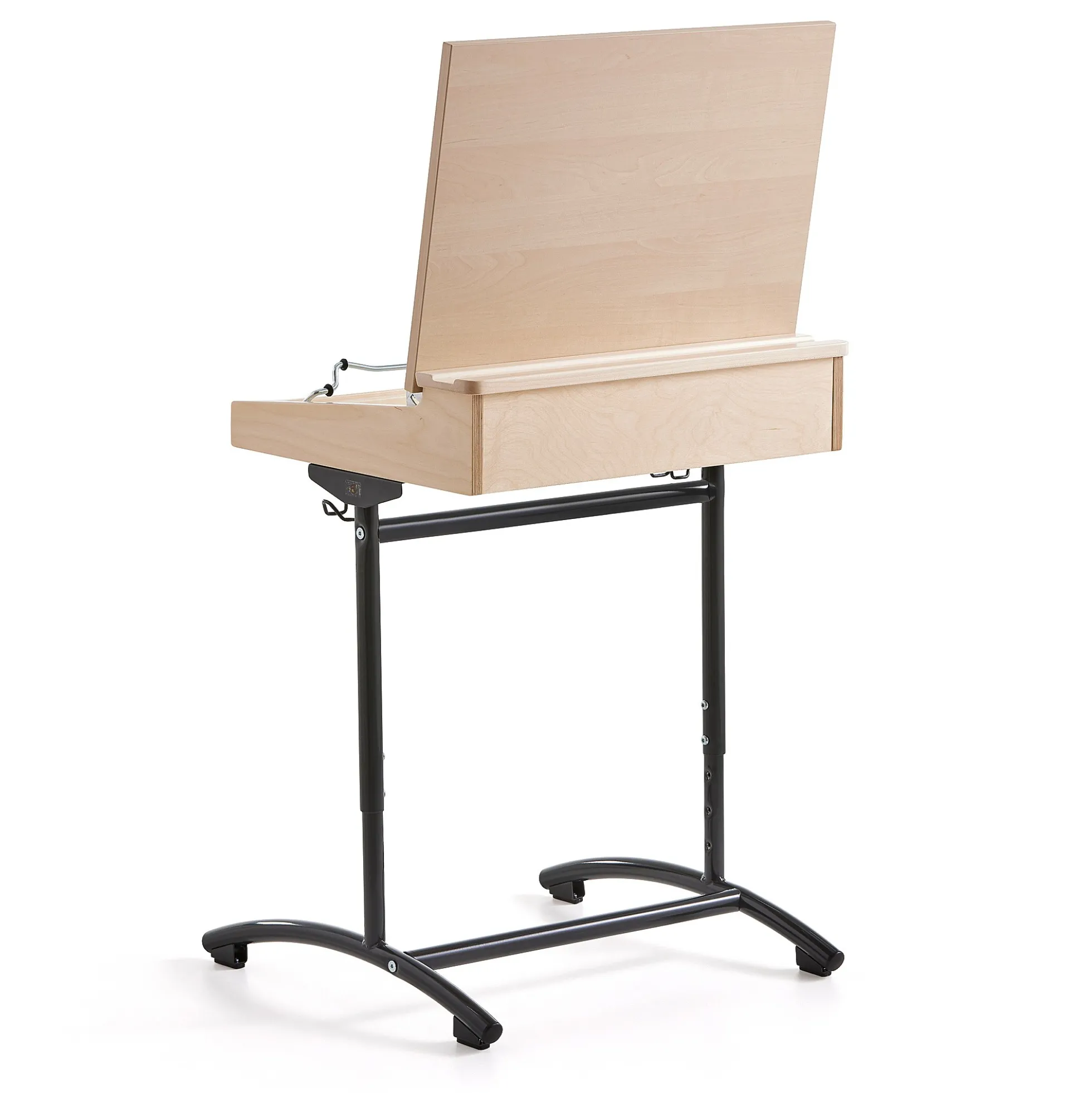 Pulpetti ACCESS Korkeussäädettävä, 650x550 mm, antrasiitti, koivu ääntä vaimentava korkeapainelaminaatti