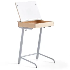 Pulpetti AXIOM Ääntä vaimentava linoleumi, hopeanharmaa/beige