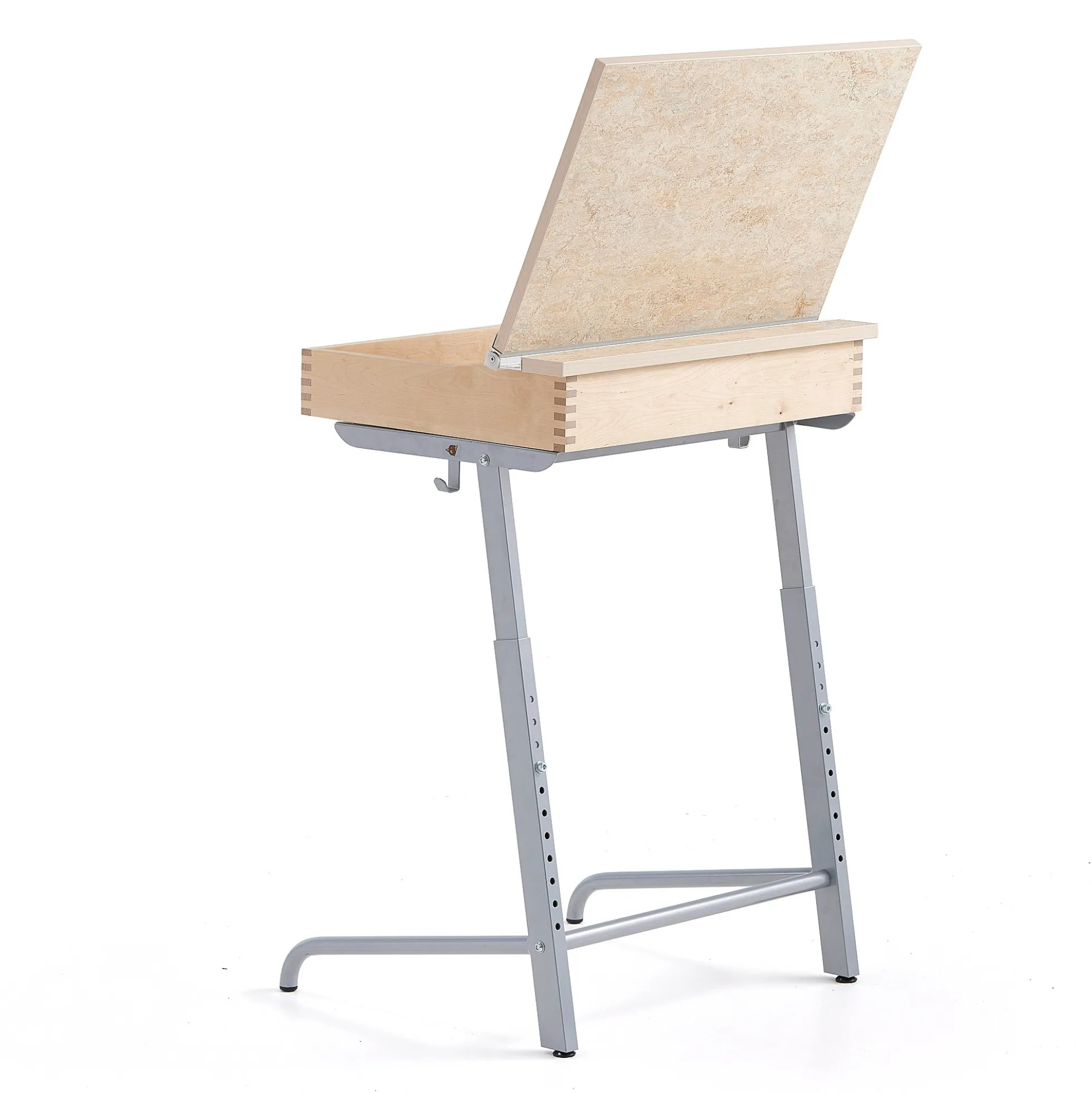 Pulpetti AXIOM Ääntä vaimentava linoleumi, hopeanharmaa/beige