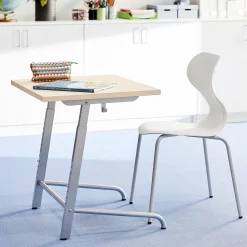 Pulpetti AXIOM Ääntä vaimentava linoleumi, hopeanharmaa/beige
