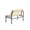 Puupenkki AURORA 1200x700x900 mm, musta jalusta, koivu