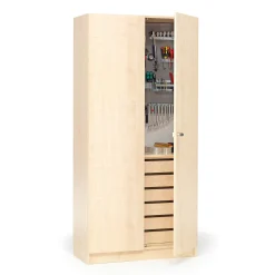 Puutyökaappi THEO 1000x470x2100 mm, koivu