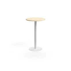 Pyöreä baaripöytä VERTICUS Ø700x1100 mm, koivu/valkoinen