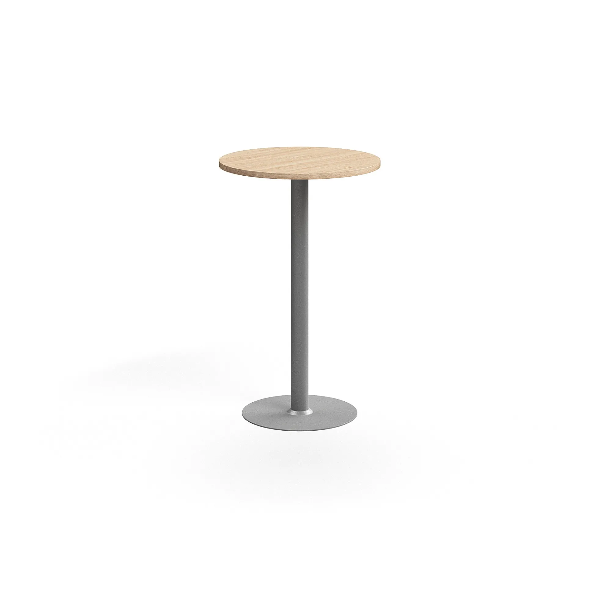 Pyöreä baaripöytä VERTICUS Ø700x1100 mm, tammi/hopea