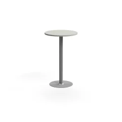 Pyöreä baaripöytä VERTICUS Ø700x1100 mm, vaaleanharmaa/hopea