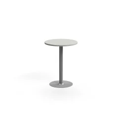 Pyöreä baaripöytä VERTICUS Ø700x900 mm, vaaleanharmaa/hopea