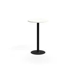 Pyöreä baaripöytä VERTICUS Ø700x1100 mm, valkoinen/musta