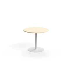 Pyöreä pöytä VERTICUS Ø900x720 mm, koivu/valkoinen