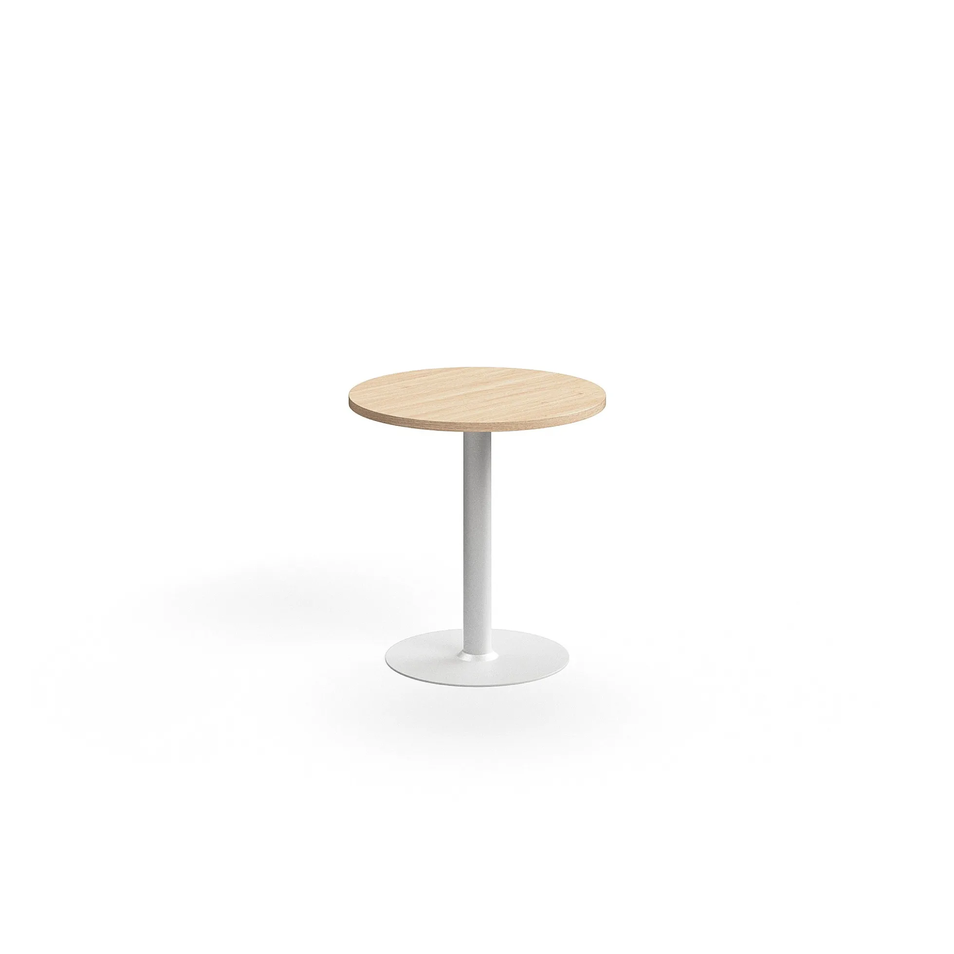 Pyöreä pöytä VERTICUS Ø700x720 mm, tammi/valkoinen