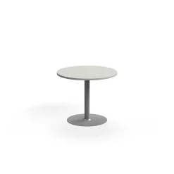Pyöreä pöytä VERTICUS Ø900x720 mm, vaaleanharmaa/hopea