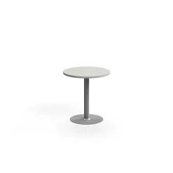 Pyöreä pöytä VERTICUS Ø700x720 mm, vaaleanharmaa/hopea