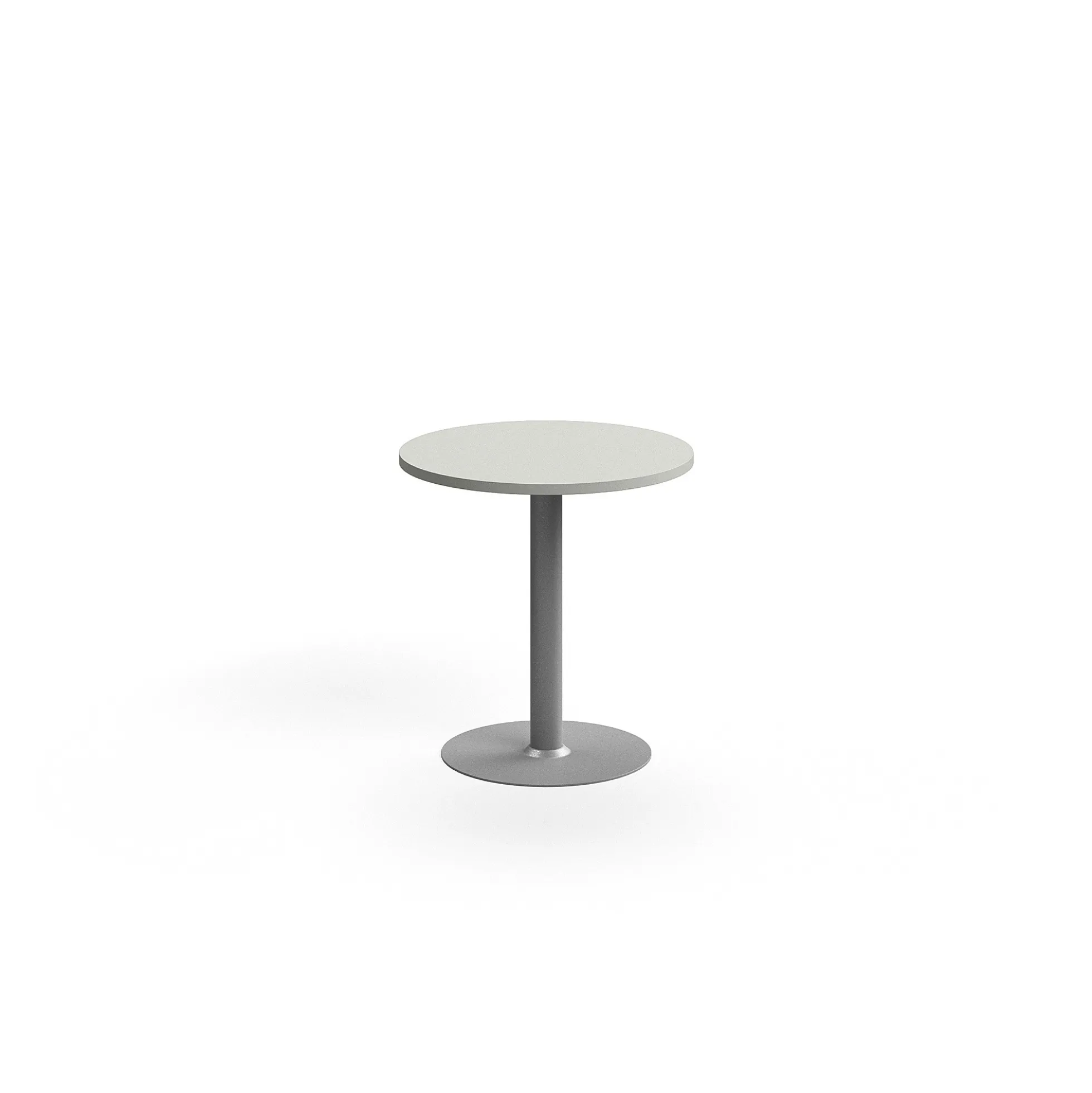 Pyöreä pöytä VERTICUS Ø700x720 mm, vaaleanharmaa/hopea