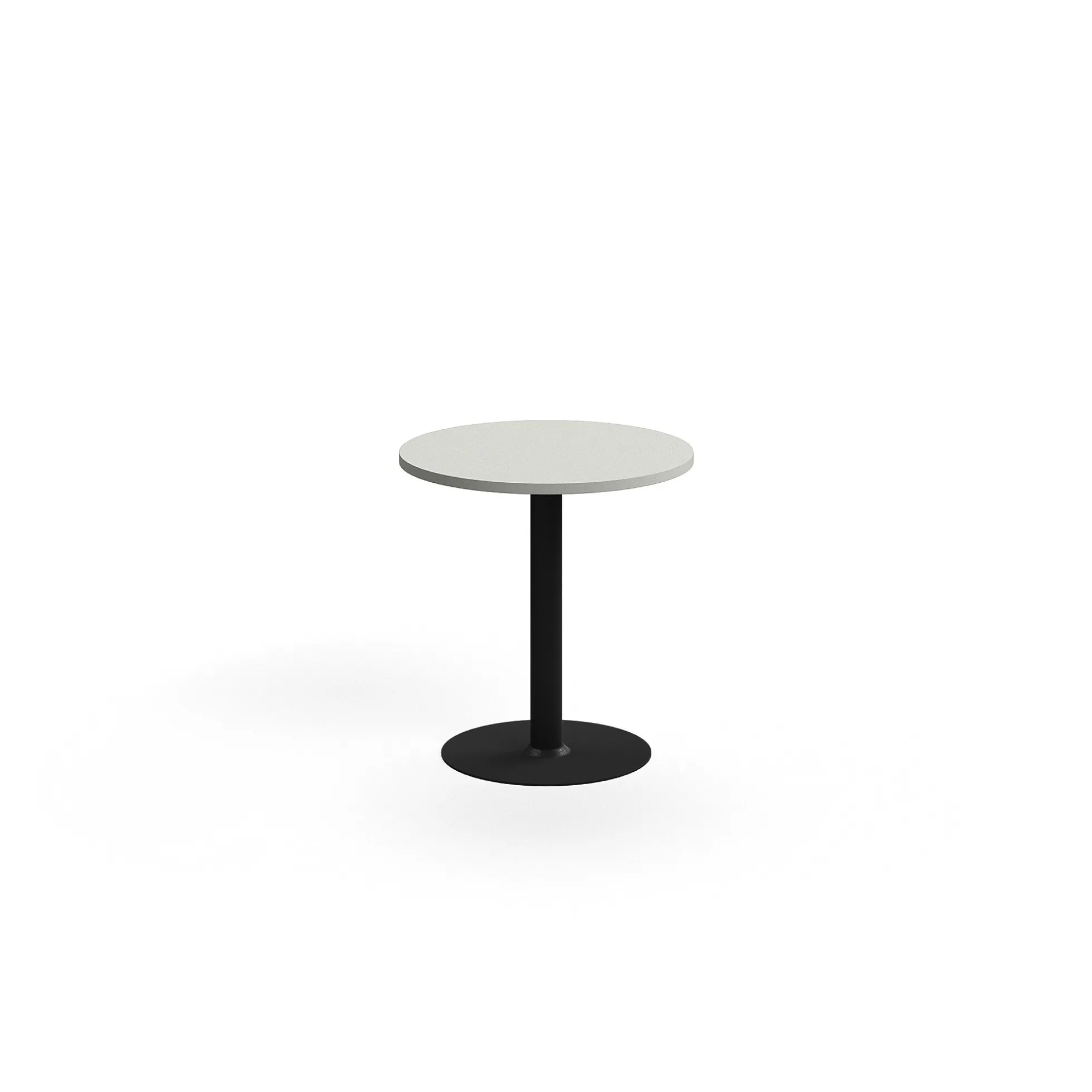 Pyöreä pöytä VERTICUS Ø700x720 mm, vaaleanharmaa/musta