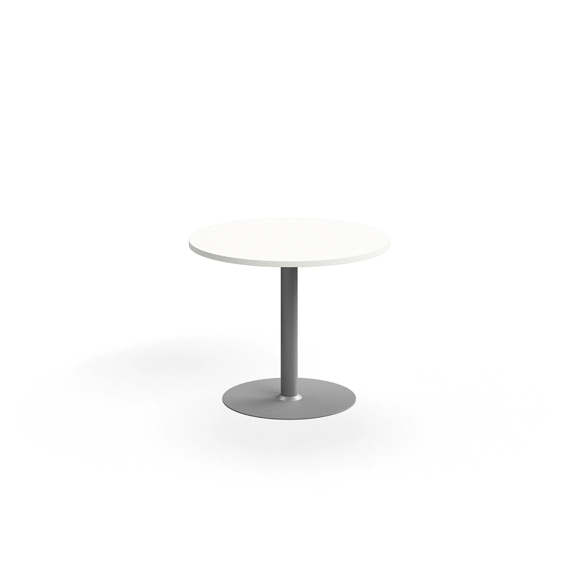 Pyöreä pöytä VERTICUS Ø900x720 mm, valkoinen/hopea