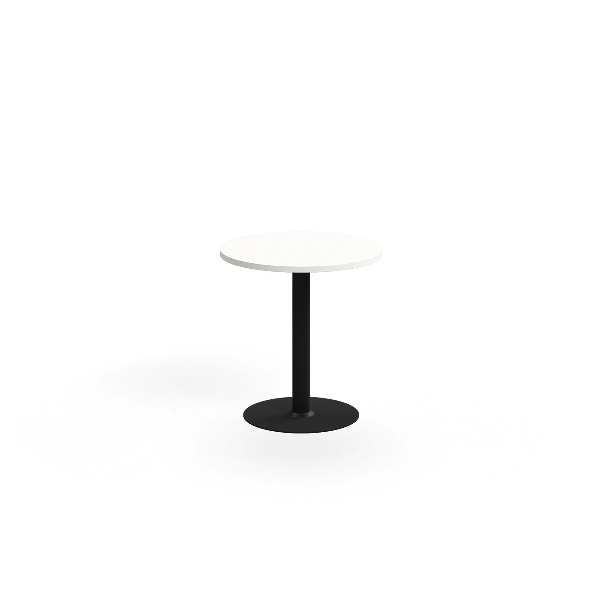 Pyöreä pöytä VERTICUS Ø700x720 mm, valkoinen/musta