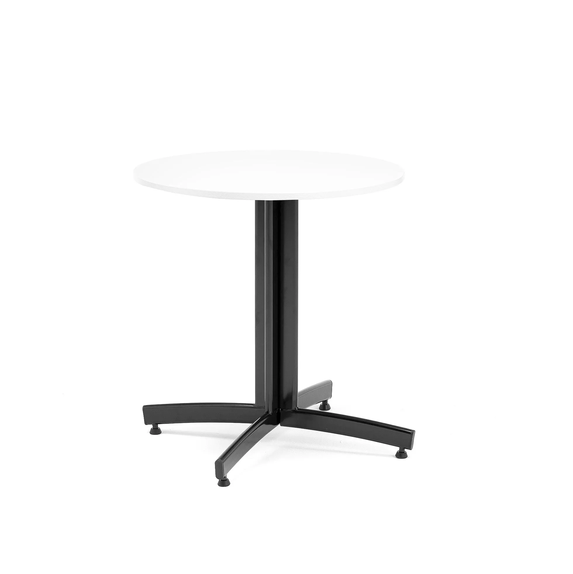 Pyöreä ruokapöytä SANNA Ø700x720 mm, musta/valkoinen
