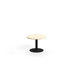 Pyöreä sohvapöytä VERTICUS Ø700x500 mm, koivu/musta