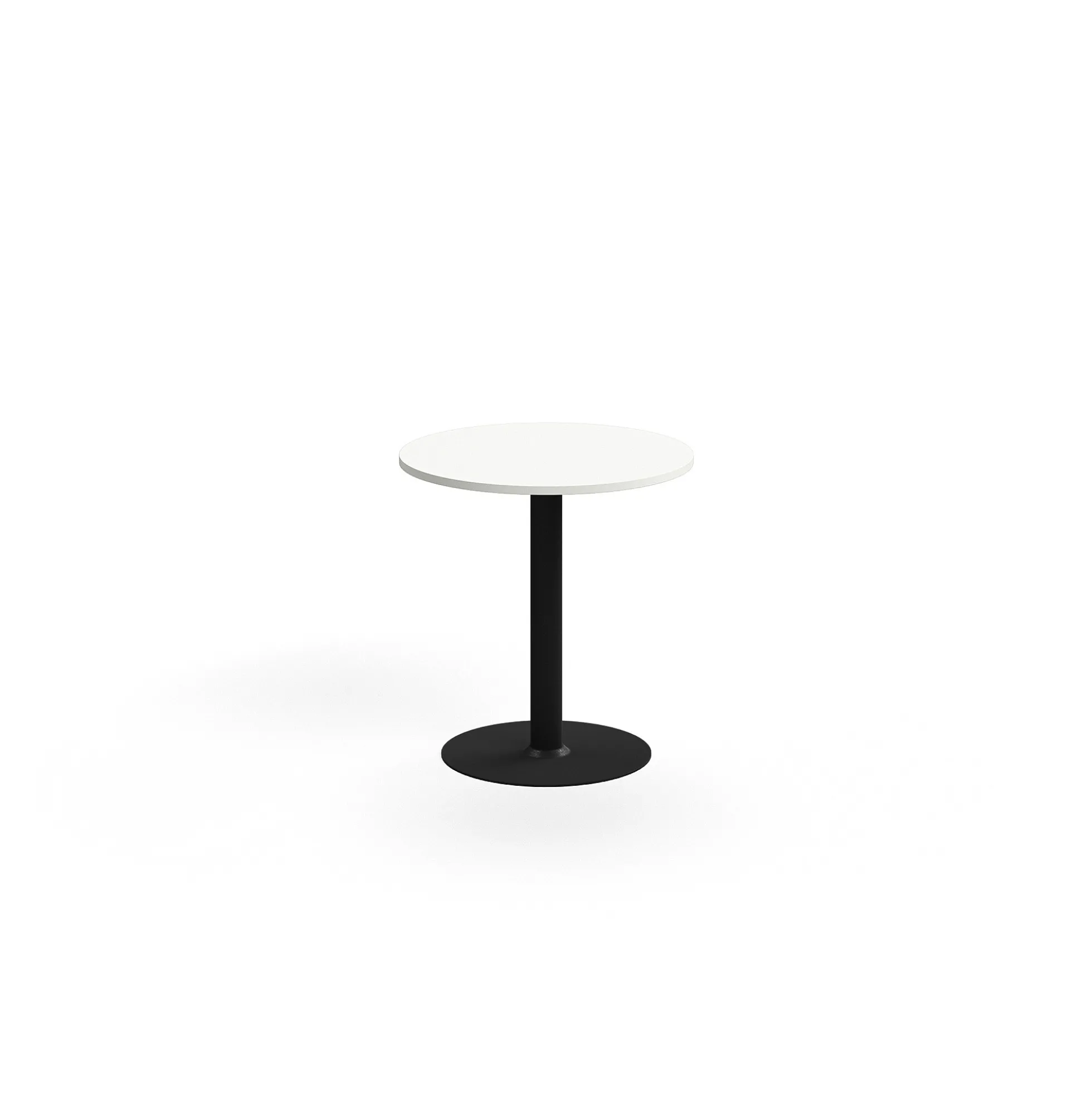 Pöytä ALVA Ø700x720 mm, korkeapainelaminaatti, musta/valkoinen