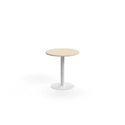 Pöytä ALVA Ø700x720 mm, korkeapainelaminaatti, valkoinen/koivu