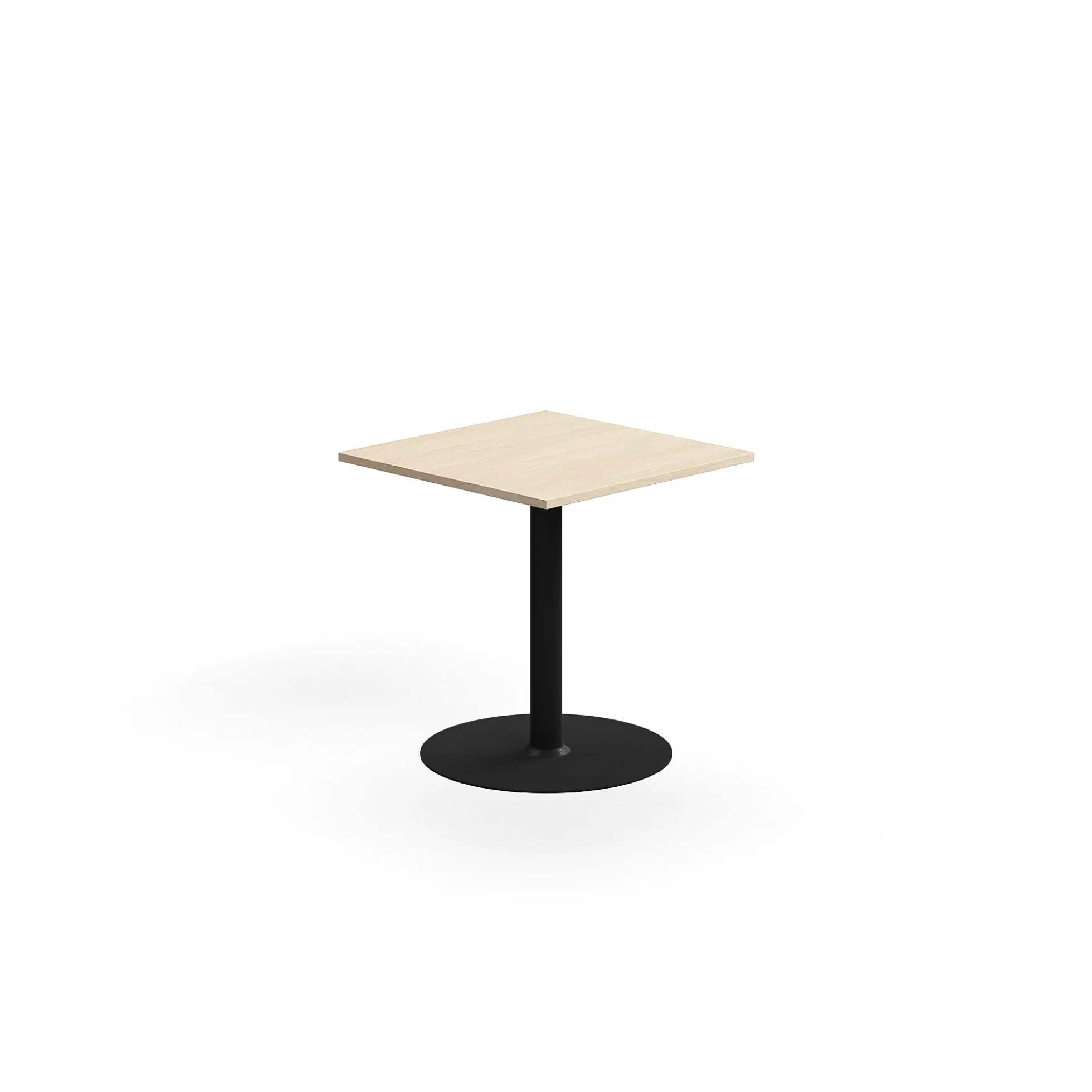 Pöytä ALVA 700x700x720 mm, korkeapainelaminaatti, musta/koivu