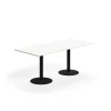 Pöytä ALVA 1800x800x720 mm, korkeapainelaminaatti, musta/valkoinen
