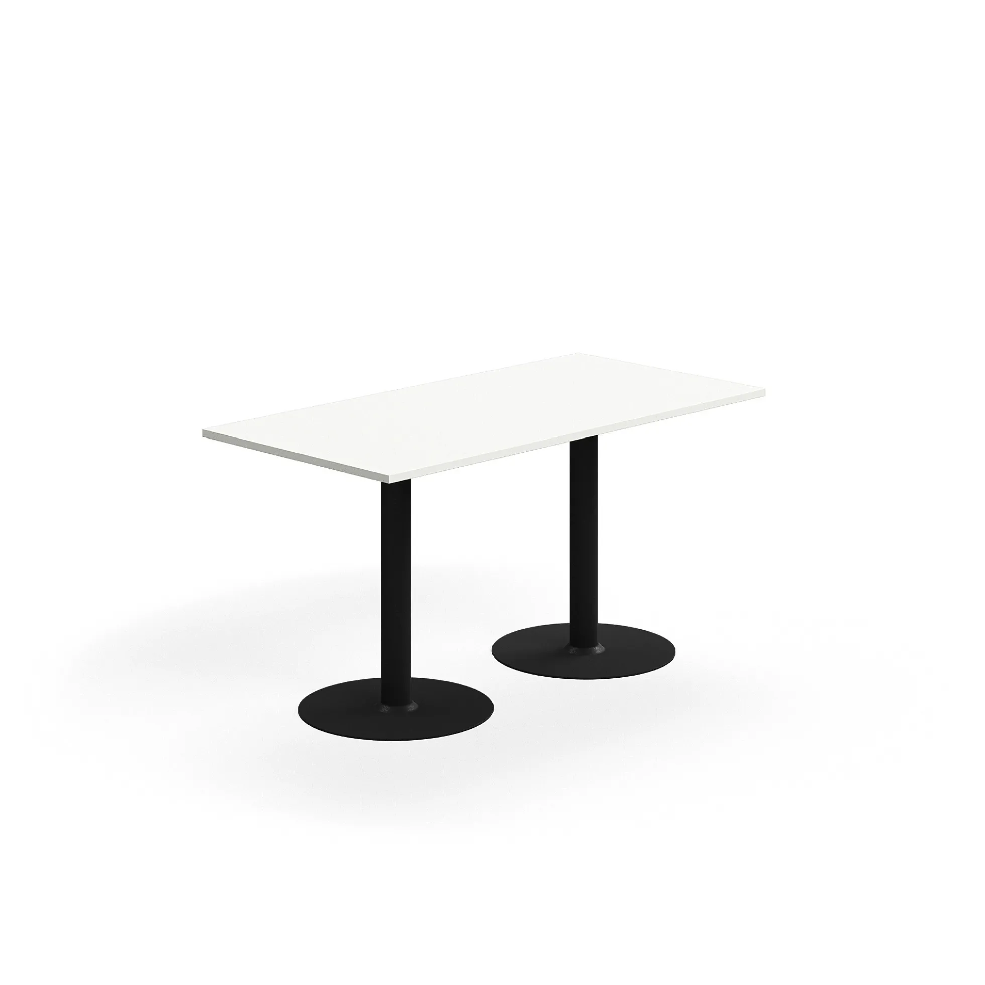 Pöytä ALVA 1400x700x720 mm, korkeapainelaminaatti, musta/valkoinen