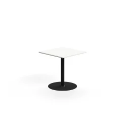 Pöytä ALVA 700x700x720 mm, korkeapainelaminaatti, musta/valkoinen