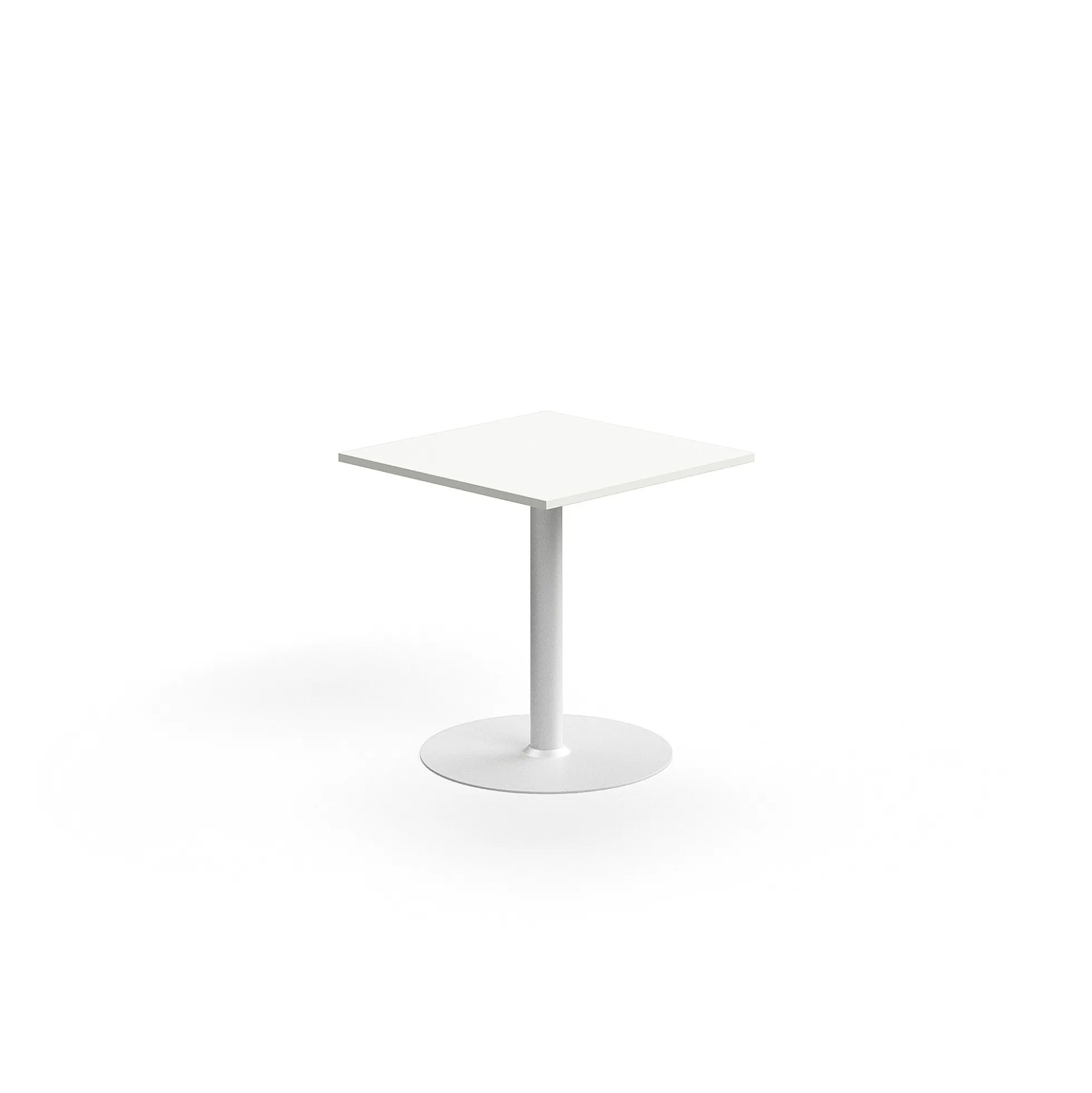 Pöytä ALVA 700x700x720 mm, korkeapainelaminaatti, valkoinen