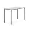 Pöytä BORÅS Korkeapainelaminaatti HPL, 1400x700x900 mm, harmaa, hopeanharmaa