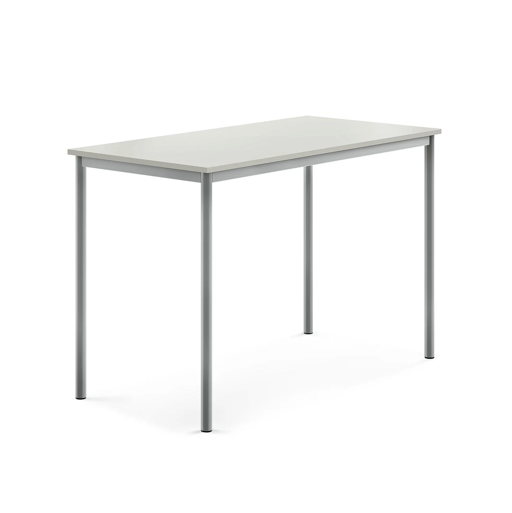 Pöytä BORÅS Korkeapainelaminaatti HPL, 1400x700x900 mm, harmaa, hopeanharmaa
