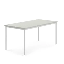 Pöytä BORÅS Korkeapainelaminaatti HPL, 1600x800x720 mm, harmaa, valkoinen