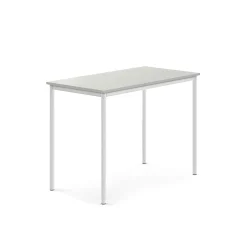 Pöytä BORÅS Korkeapainelaminaatti HPL, 1200x700x900 mm, harmaa, valkoinen