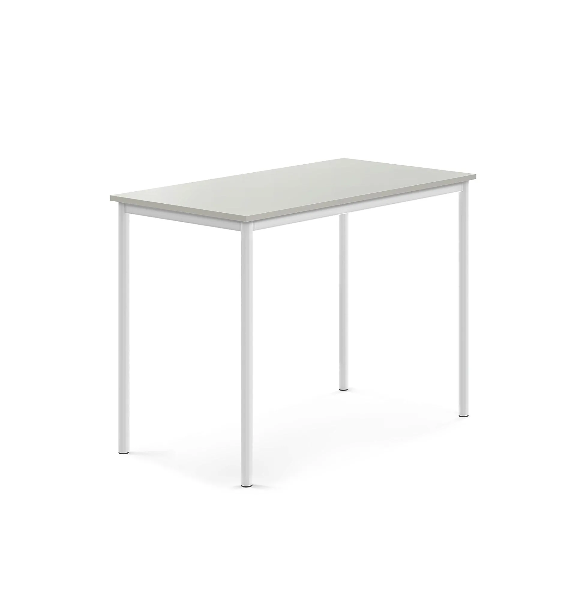Pöytä BORÅS Korkeapainelaminaatti HPL, 1200x700x900 mm, harmaa, valkoinen