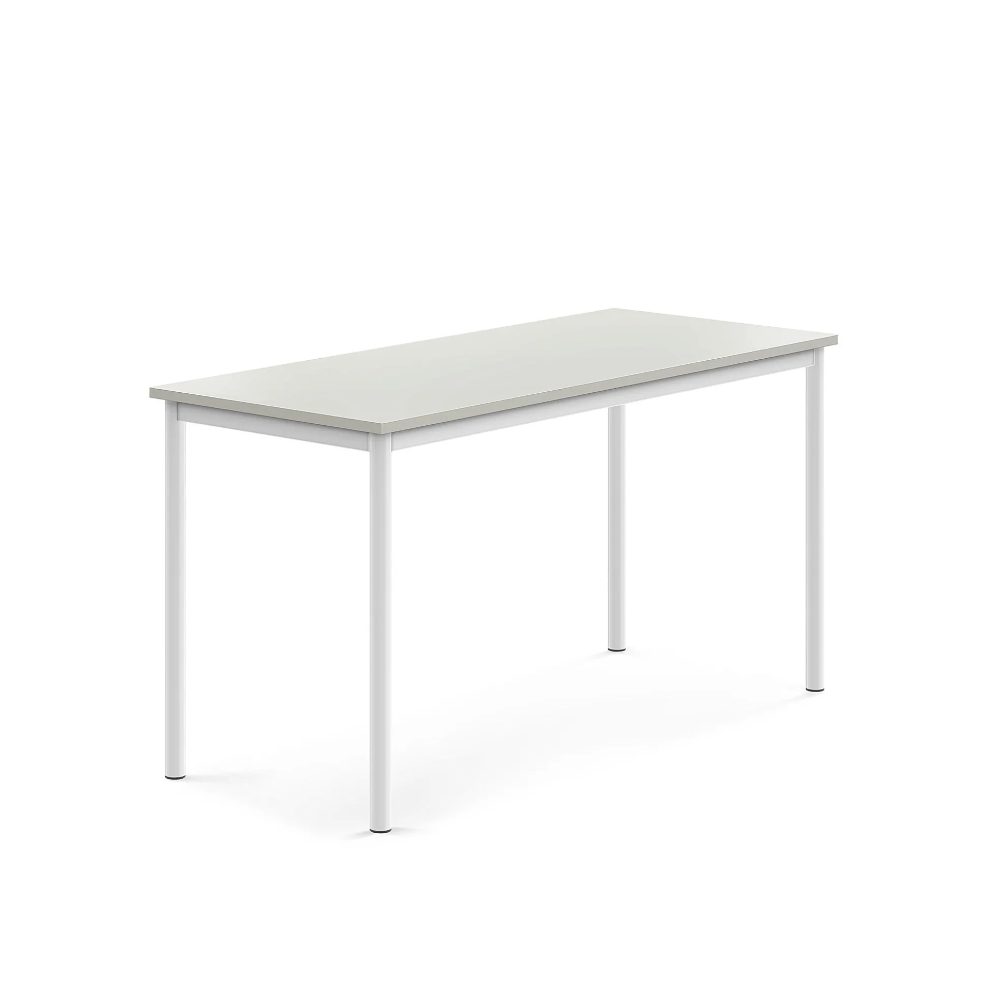 Pöytä BORÅS Korkeapainelaminaatti HPL, 1400x600x720 mm, harmaa, valkoinen