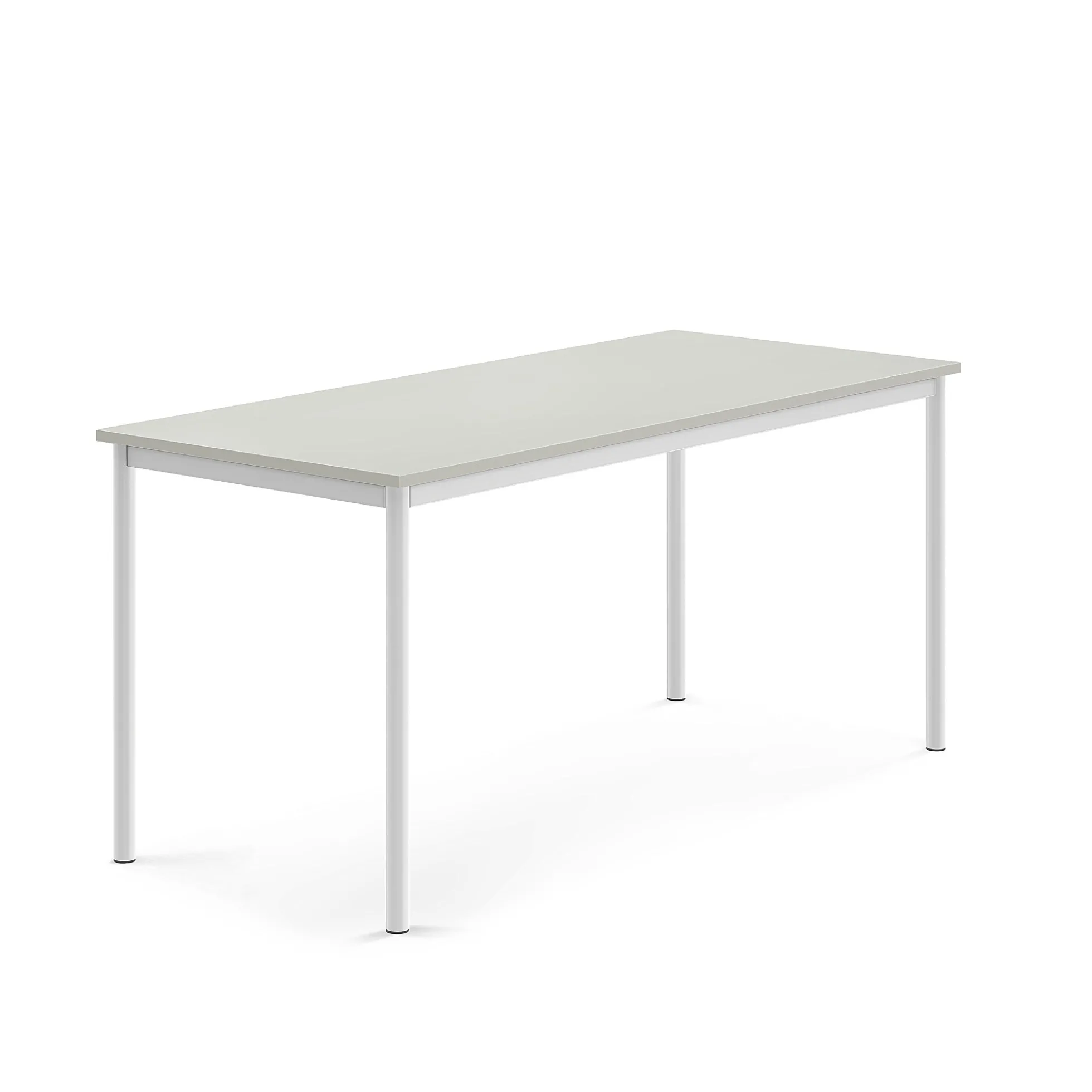 Pöytä BORÅS Korkeapainelaminaatti HPL, 1600x700x720 mm, harmaa, valkoinen