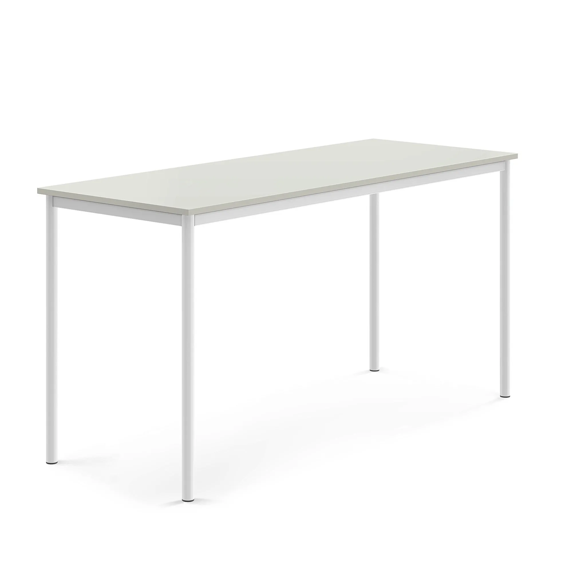 Pöytä BORÅS Korkeapainelaminaatti HPL, 1800x700x900 mm, harmaa, valkoinen