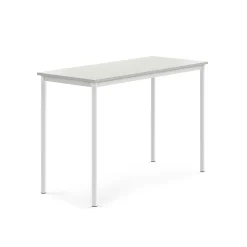 Pöytä BORÅS Korkeapainelaminaatti HPL, 1400x600x900 mm, harmaa, valkoinen