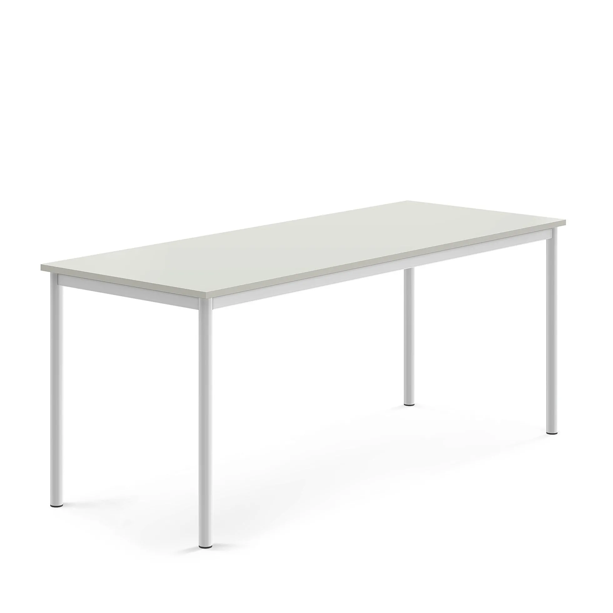 Pöytä BORÅS Korkeapainelaminaatti HPL, 1800x700x720 mm, harmaa, valkoinen