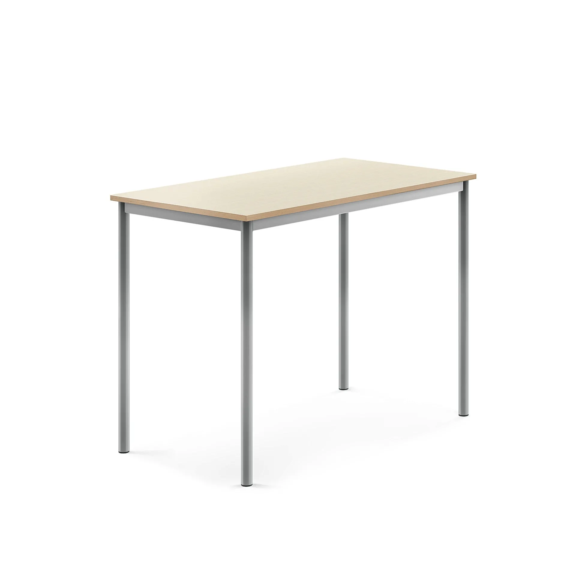 Pöytä BORÅS Korkeapainelaminaatti HPL, 1200x700x900 mm, koivu, hopeanharmaa