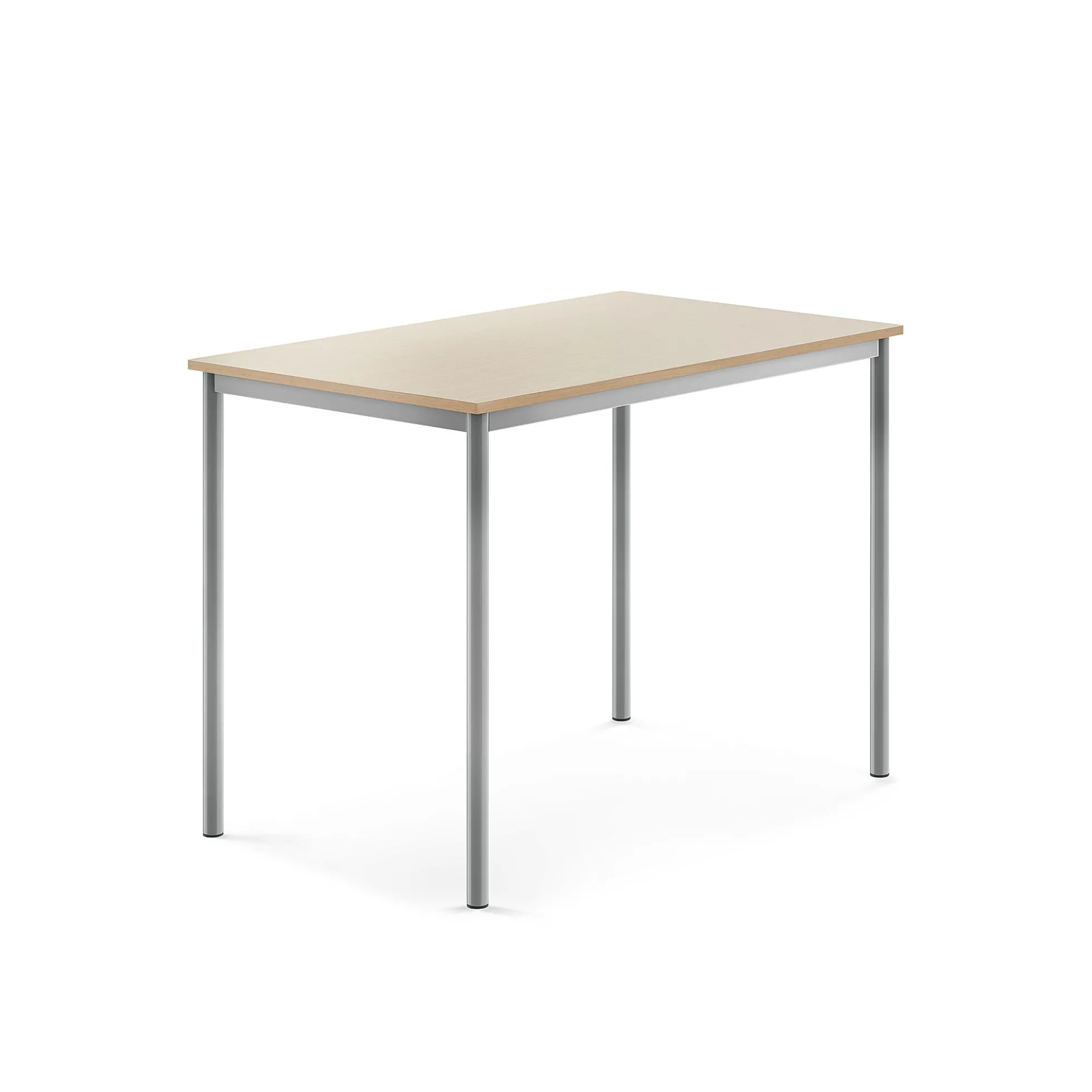 Pöytä BORÅS Korkeapainelaminaatti HPL, 1200x800x900 mm, koivu, hopeanharmaa