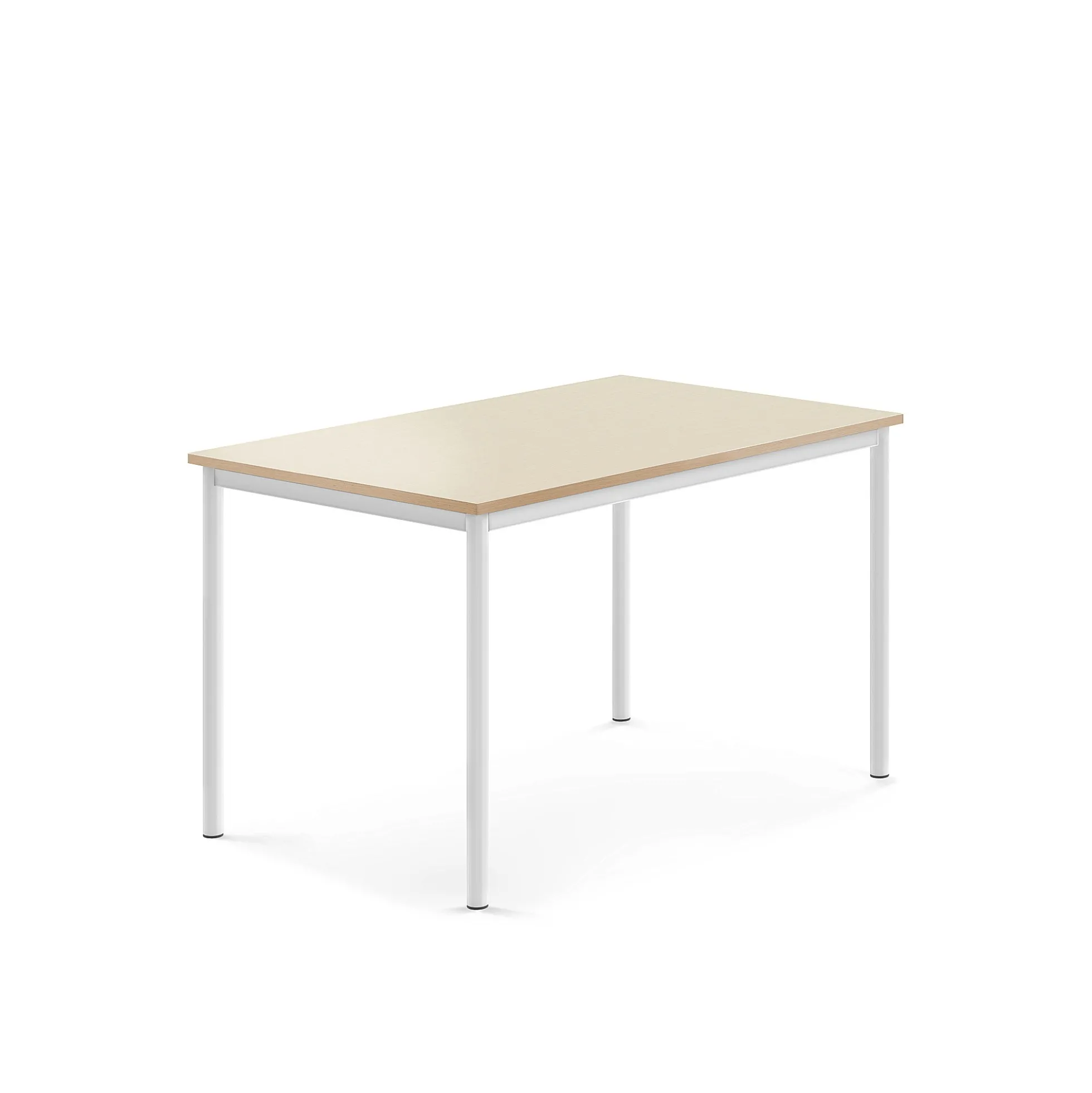 Pöytä BORÅS Korkeapainelaminaatti HPL, 1200x800x720 mm, koivu, valkoinen