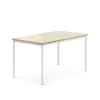 Pöytä BORÅS Korkeapainelaminaatti HPL, 1400x800x720 mm, koivu, valkoinen